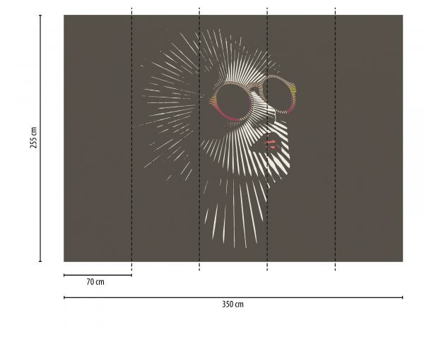 Vlies Fototapete Digitaldruck Face of a Woman 1 350 x 255 cm DD123566
