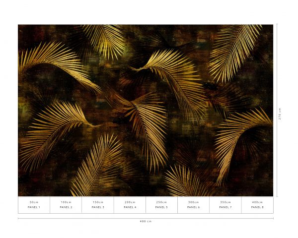 Fototapete "Glossy Palms" Art Edition Guido Maria Kretschmer