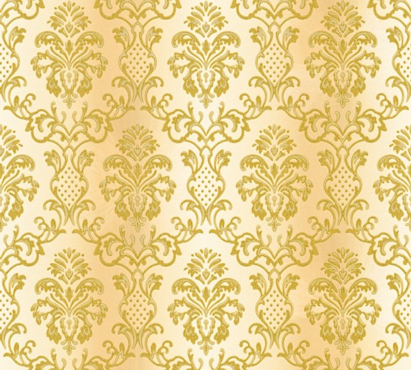 Vliestapete Barock Ornament creme gold glanz 335452