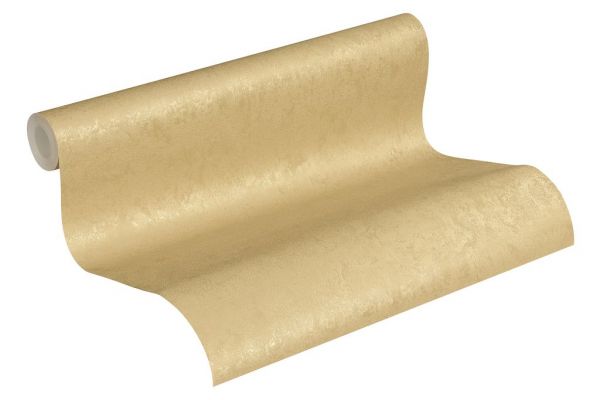 Uni Vliestapete beige gold meliert metallic schimmernd 30423-6