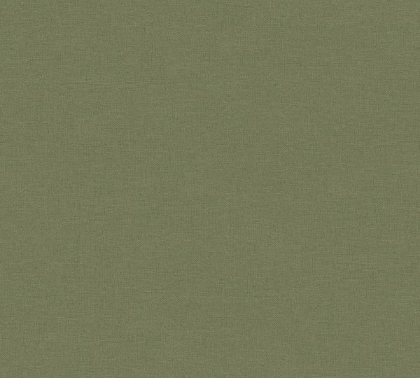 Uni Vlies Tapete Textil Optik oliv grün Palila
