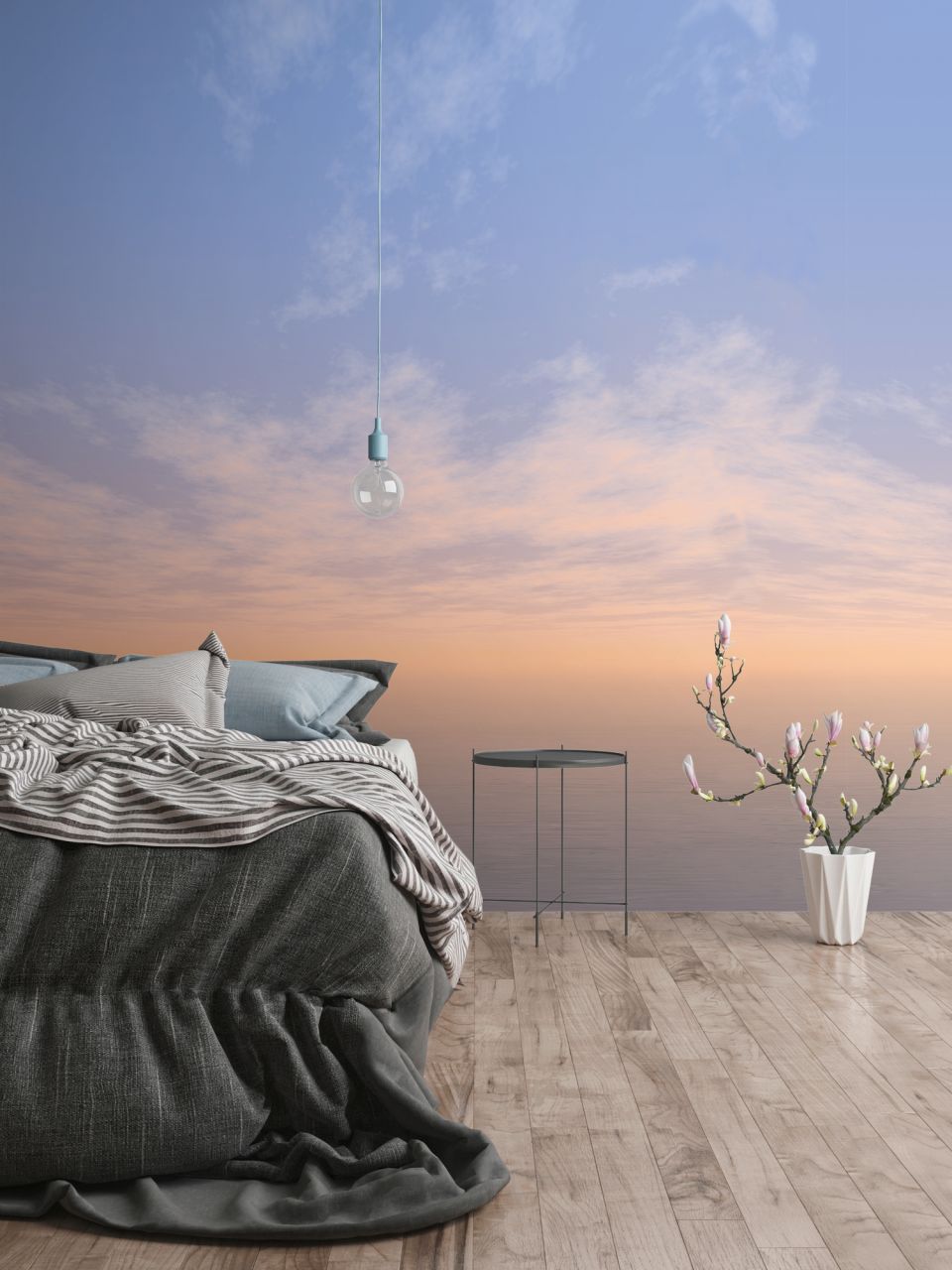 Vlies Fototapete Wolken Meer Dämmerung 265cm x 280cm 392291 Vlies Fototapete Wolken Meer Dämmerung 265cm x 280cm 392291