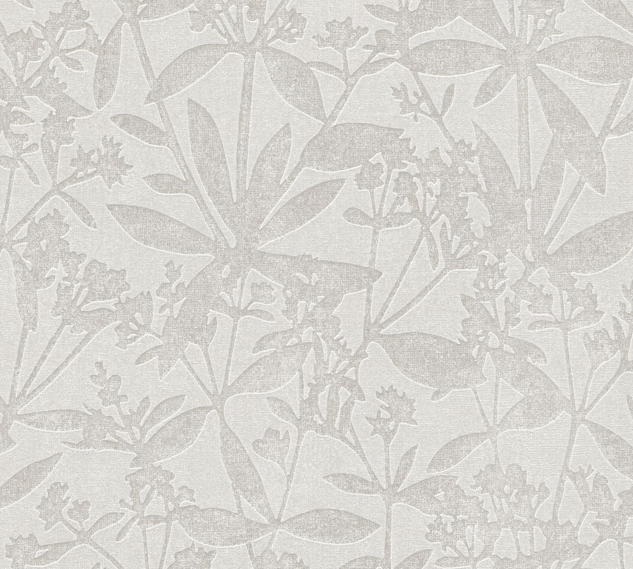 389243 Blumen | Blätter beige grau Joratrend floral Vliestapete Tapetenshop