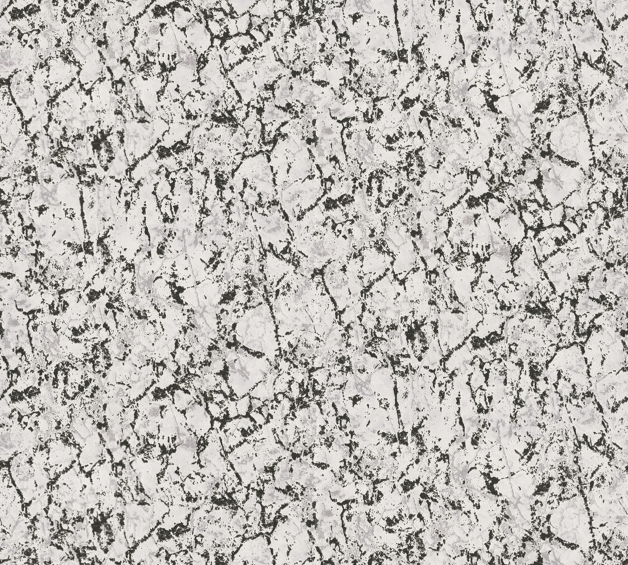 Vliestapete Uni Marmorstruktur grau schwarz Großrolle 10,05 x 1,06 m