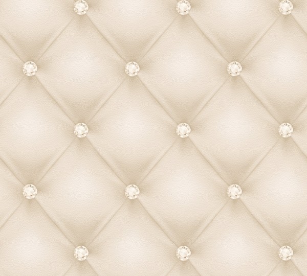 Vliestapete Leder Optik Diamant creme 341441