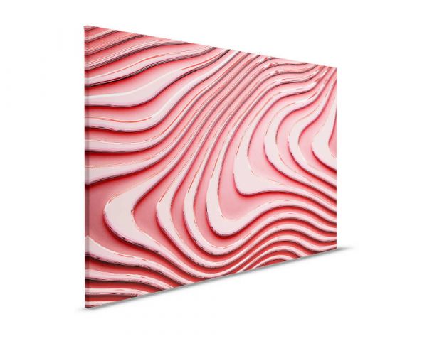 Leinwandbild Geometric Wave rot 90x60cm DD123885