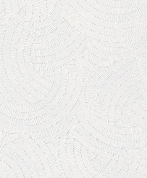 Vliestapete scandinavian Kreise Optik modern weiß A48101