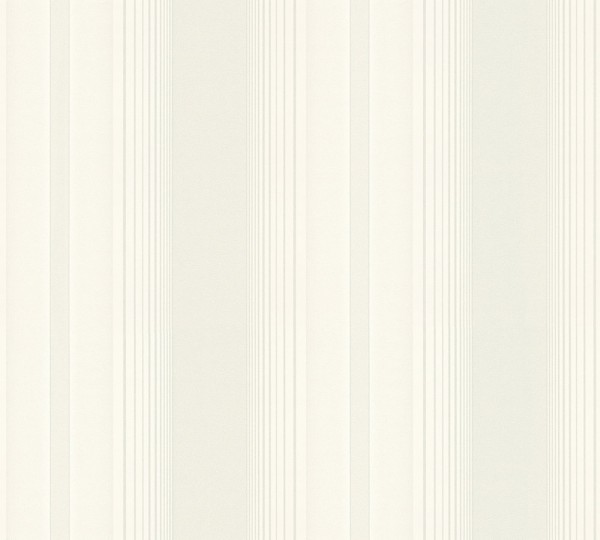 Vliestapete Streifen weiß silber metallic 330853