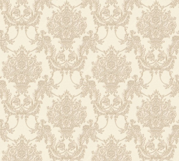 Vliestapete Barock Ornament creme beige Chateau 5