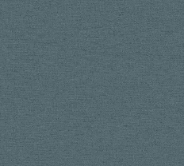 Vlies Tapete Uni Leinen Textil Optik blau 37178-3
