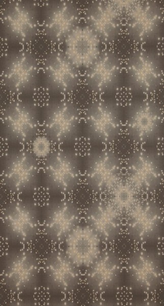 1 Restrolle Vliestapete Ethno Look Kreise beige braun 218336