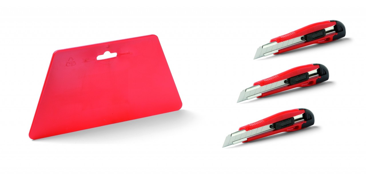 4 tgl. Set Tapetenglätter + 3x Cuttermesser 4 tgl. Set Tapetenglätter + 3x Cuttermesser