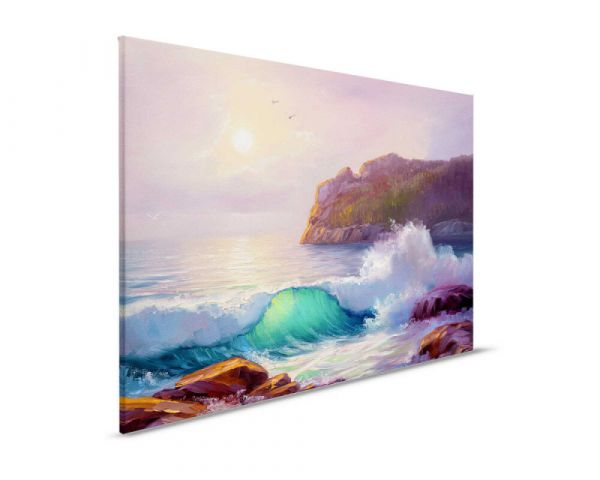 Leinwandbild Painting Seascape 90x60cm DD123937