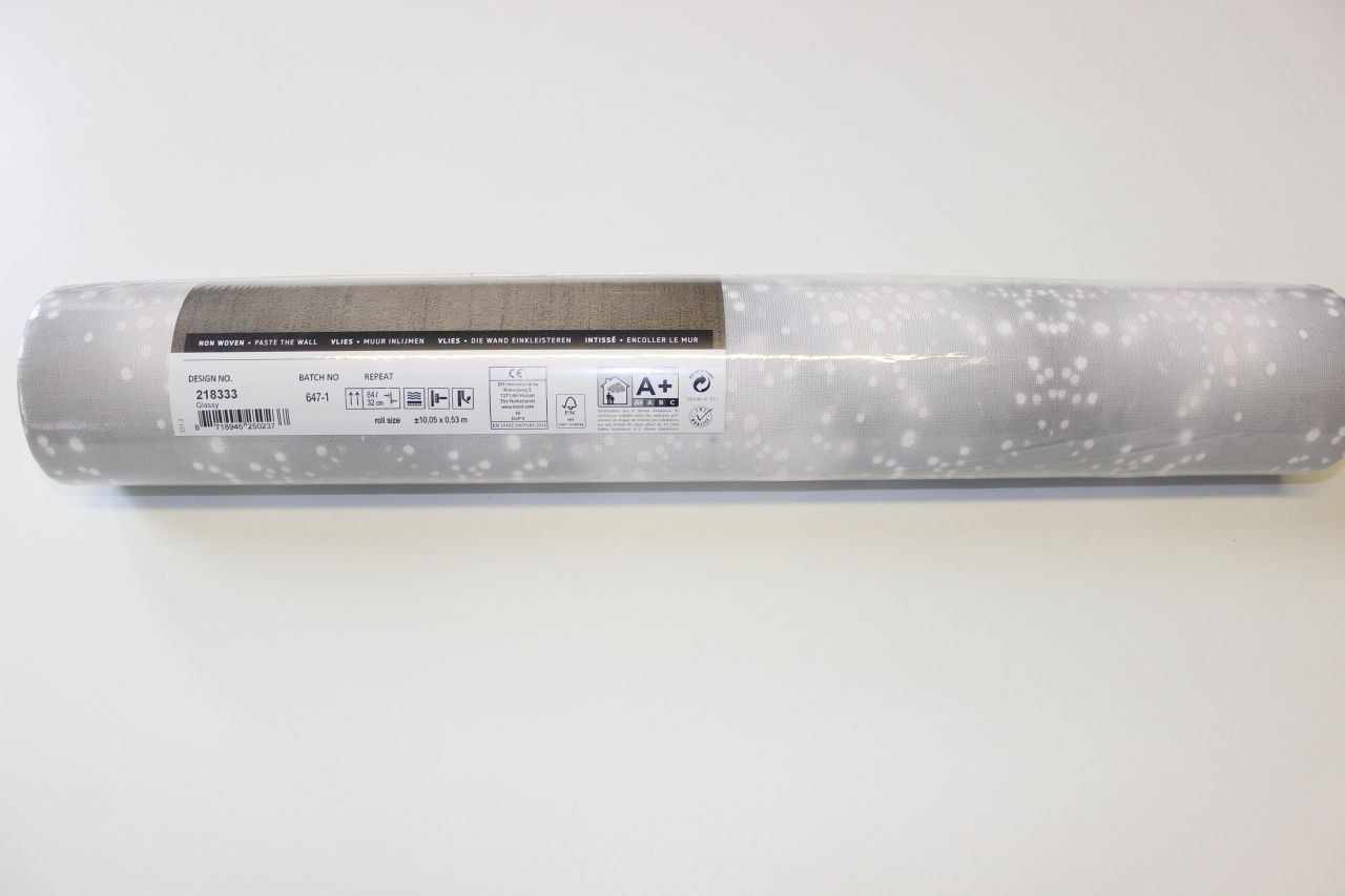 1 Restrolle Vliestapete Ethno Look Kreise weiß grau 218333 1 Restrolle Vliestapete Ethno Look Kreise weiß grau 218333